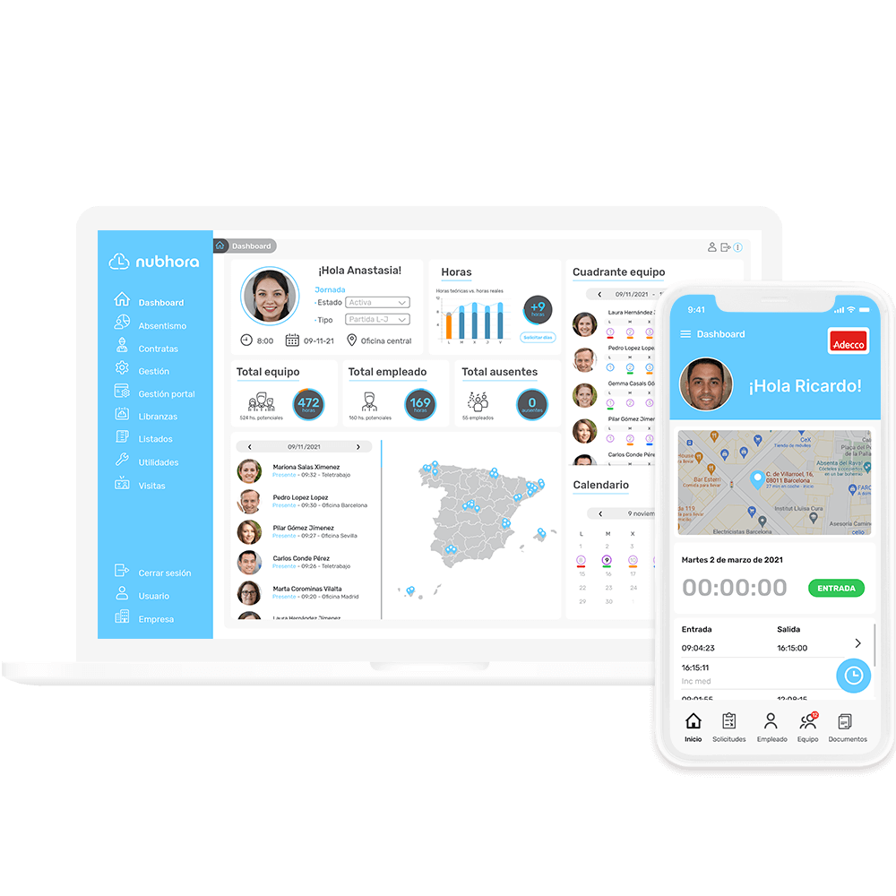 nubhora gestion horaria